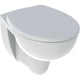 Pack WC suspendu BASTIA 52cm Rimfree abattant standard blanc
