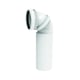 Pipe coudée orientable PVC D100mm blanche