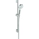 Combiné de douche CROMETTA VARIO EcoSmart 2 jets avec barre Unica'Croma 65 cm blanc/chromé