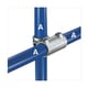 Raccord structure tubulaire KEEKLAMP en croix - 42,4 mm