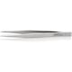 Pince brucelle à précision à bout carré en inox 120 mm