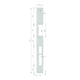 Têtière pour gâche électrique ESU900 inox 250 x 24 mm