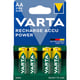 Pile rechargeable AA RECHARGE ACCU POWER - Type de pile : LR6/AA - Tension : 1,25 V - Nombre de piles : 4 - Type de conditionnement : blister
