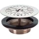 Bonde de lavabo laiton à grille L2262 - Diamètre : 55 mm