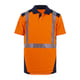 Polo haute visibilité BORNEO orange/marine