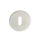 Rosace ronde fine inox pour béquille 2001 et 2002 clé L la paire