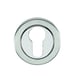 Rosace ronde pour béquille 793 et 794 chromé brillant et inox satiné