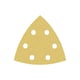Feuille abrasive triangulaire 93 x 93 mm - Grain 80 - (5 pièces)