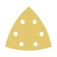 Feuille abrasive triangulaire 93 x 93 mm - Grain 120 - (5 pièces)