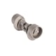 Cylindre 2 entrées inox avec triangle pompier de 14 mm affleurant 30 x 30 mm