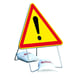 Panneau de chantier AK14 1000 T1 Danger Avec Pied Et 2 Sac De Lestage
