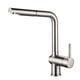 Mitigeur d'évier Saône bec extractible inox - Hauteur du bec 290 mm - Longueur du bec 220 mm