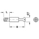 Goujon d'assemblage pour Minifix longueur filet 8 mm