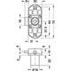 Serrure de meuble 1 point SYMO sans cylindre axe 15 mm droite