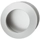 Poignée de meuble coquille aluminium diamètre 60 mm