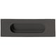 Poignée de meuble coquille à encastrer inox noir mat 140 x 45 x 13 mm