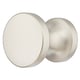 Bouton de meuble rond laiton diamètre 25 mm nickelé mat