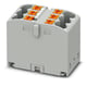 Bloc distributeur PTFIX - 6 voies - IDC - gris
