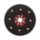 Disque abrasif appliqué FIBREFLEX - bombé - métal