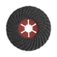 Disque abrasif appliqué FIBREFLEX - bombé - pierre