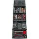 Composition de 13 modules en plastique pour servante avec 145 outils CM.143PF