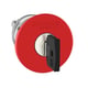 Tête de bouton d'arrêt d'urgence à clé 455 Harmony XB4 - 22 mm