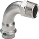 Coude inox à sertir 90° mâle-femelle fileté à sertir 2314