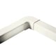 Goulotte d'angle plat 90° blanc pur