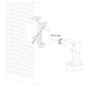 Coffre à outils avec gabarit de perçage pour serrure en applique et gâche DRILL FIX