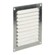 Grille d'aération 436 aluminium estampée en applique sans moustiquaire argent 150 x 150 mm