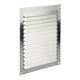Grille d'aération 436 aluminium estampée en applique sans moustiquaire argent 200 x 200 mm