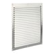 Grille d'aération 436 aluminium estampée en applique sans moustiquaire argent 300 x 300 mm