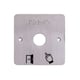 Plaque carrée inox SPP pour bouton poussoir diamètre 19 mm