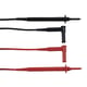 Cordon PVC pour multimètre avec pointes touche 1,5 mètres catégorie 4, 1 rouge et 1 noir