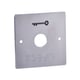 Plaque carrée PBP19_B inox avec marquage braille inox 80 x 80 mm