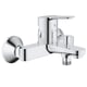 Mitigeur de bain douche BauEdge chromé mural 23561000