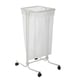 Support de sac tubulaire sur roulettes TUBAG - 110 L - blanc signalisation RAL 9016