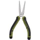 Pince à bec plat manche bimatière - Longueur totale : 160 mm - Type des becs : long - Longueur des becs : 50 mm