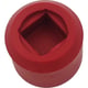 Embout rouge en caoutchouc pour massette - 35 mm