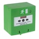 Déclencheur manuel RCP100G vert 1 contact Reset en façade