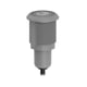 Bouton tactile S22 PRO - avec voyant - D22 mm - connecteur QD en queue de cochon 150 mm M12 à 8 broches en PVC