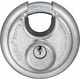 Cadenas à clé rond inox DISKUS 28/70 avec 2 clés diamètre 70 mm