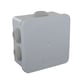 Boîte de dérivation étanche OPTIBOX 650°C clipsable - 100 x 100 x 52 mm - gris