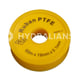 Ruban d'étanchéité téflon - 0,1 mm x 25 mm x 50 m - rouleau - jaune