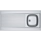 Évier de cuisine inox à poser MAN711 - 1200 mm