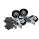Kit de 4 roulettes avec fixations incluses