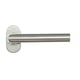 Béquille double sur rosace HUDSON 793 inox - 38 à 43 mm - bec de cane