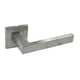 Béquille double sur rosace HUDSON 894 inox - 38 à 43 mm - bec de cane