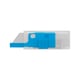 Lame de cutter trapézoïdale n°60099 avec pointe arrondie acier 55,9 mm