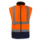 Blouson softshell haute visibilité ZOÉ 2 en 1 orange/marine